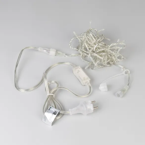Светодиодная гирлянда ARD-STRING-HOME-5000-CLEAR-50LED-FLASH WHITE (230V, 3.5W) (Ardecoled, IP20)