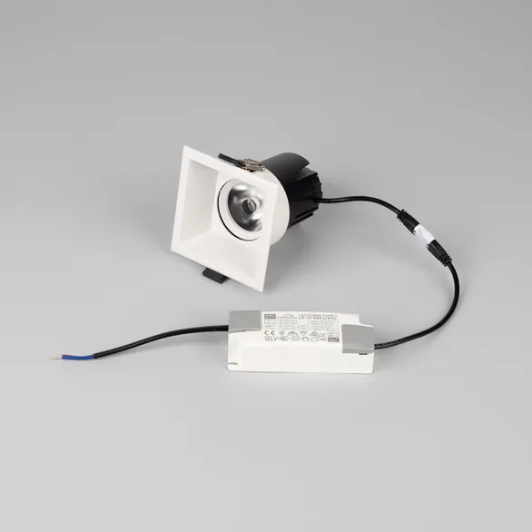 Светильник MS-FLOW-BUILT-S85x85-12W Day4000 (WH, 55 deg, 230V) (Arlight, IP20 Металл, 5 лет)