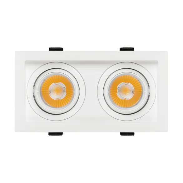 Светильник MS-VORTEX-BUILT-S170x90-2x12W Warm3000 (WH-WH, 20 deg, 230V) (Arlight, IP20 Металл, 5 лет)