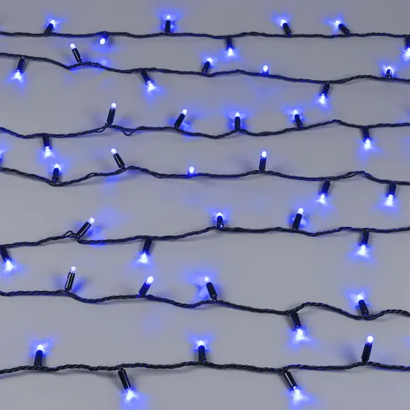 Светодиодная гирлянда ARD-STRING-CLASSIC-10000-BLACK-100LED-STD BLUE (230V, 7W) (Ardecoled, IP65, 1 год)