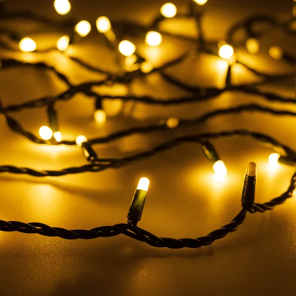 Светодиодная гирлянда ARD-STRING-PRO-1000-GREEN-100LED-MILK-PULSE Warm (230V, 7W) (Ardecoled, IP65)