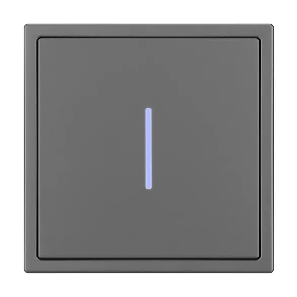 Механизм выключателя одноклавишный непроходной LED SWT-NOBE-MK01-SFPL-L-GR (230V, 10A) (Arlight, Серый базальт)