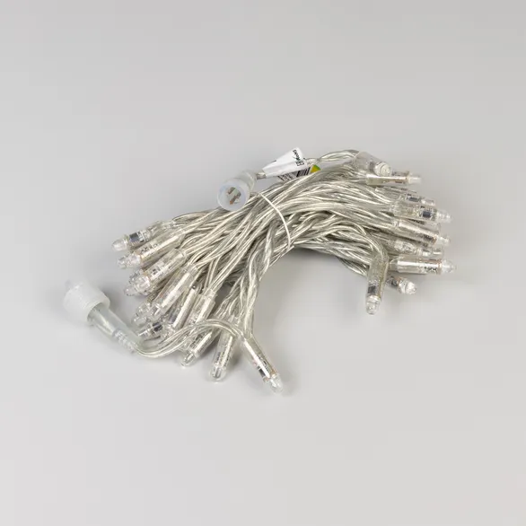 Светодиодная гирлянда ARD-STRING-CLASSIC-6000-CLEAR-40LED-LIVE RGB-SPI (12V, 26W) (Ardecoled, IP65)