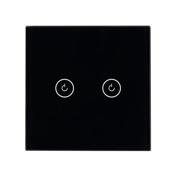 Выключатель сенсорный SWT-OMALI-S02-ZB-BK (250V, 10A, Zigbee) (Arlight, Стекло)