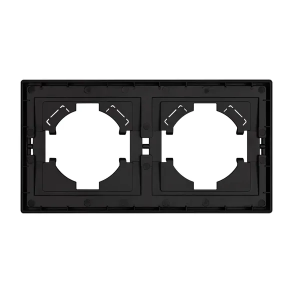 Рамка пластиковая FRM-TENDO-PL-2-BK (Arlight, -)