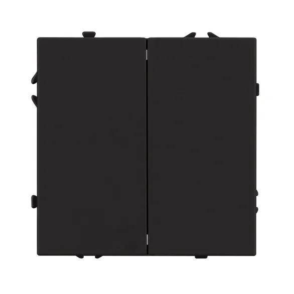 Механизм выключателя двухклавишный проходной SWT-NOBE-MKP2-SFPL-BK (230V, 10A) (Arlight, -)