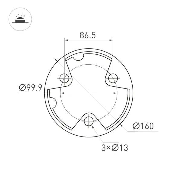 Светильник LGD-CASTELLO-BOLL-H1200-20W Warm3500-MIX (GR, 80 deg, 230V) (Arlight, IP65 Металл, 5 лет)