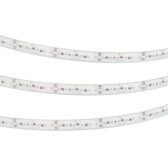 Светодиодная лента герметичная DOT-PFS-X120-12mm 24V RGB (14 W/m, IP68, 5m) (Arlight, 5 лет)