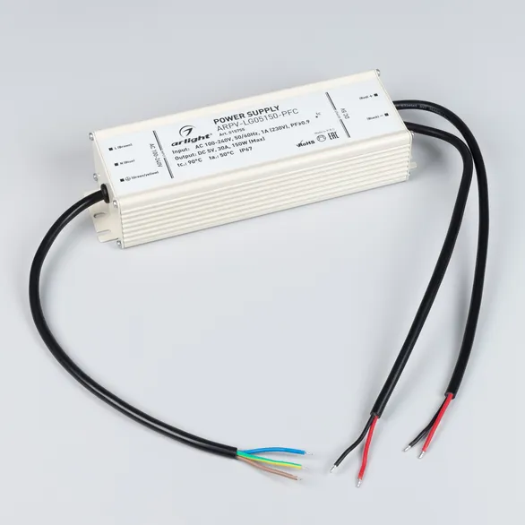 Блок питания ARPV-LG05150-PFC (5V, 30.0A, 150W) (Arlight, IP67 Металл, 5 лет)