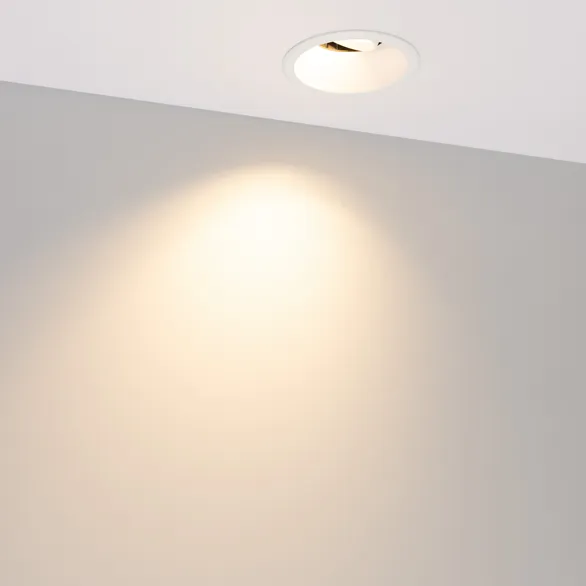 Светильник MS-FLOW-BUILT-R85-12W Warm3000 (WH, 55 deg, 230V) (Arlight, IP20 Металл, 5 лет)