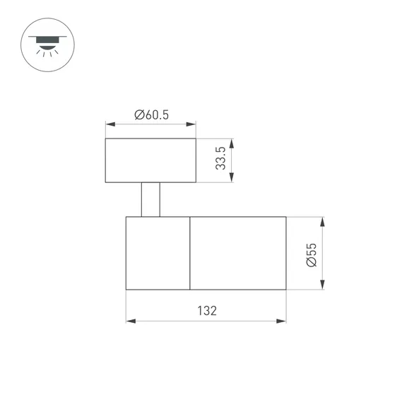 Светильник SP-ARTEMIS-SURFACE-FLAP-R55-12W Warm3000 (BK, 8-80 deg, 230V) (Arlight, IP20 Металл, 5 лет)