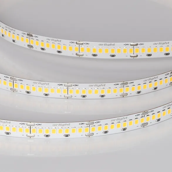 Светодиодная лента ULTRA-A288-10mm 24V White6000 (17 W/m, IP20, 5m) (Arlight, высок.эфф.200 лм/Вт)