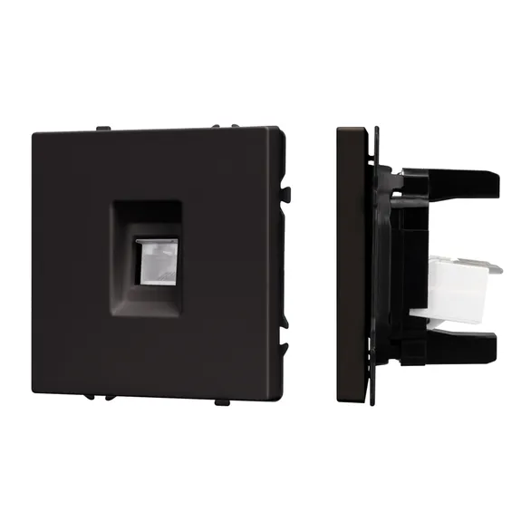 Механизм компьютерной розетки SCT-NOBE-MPC1-SFPL-BK (RJ-45, CAT6) (Arlight, -)