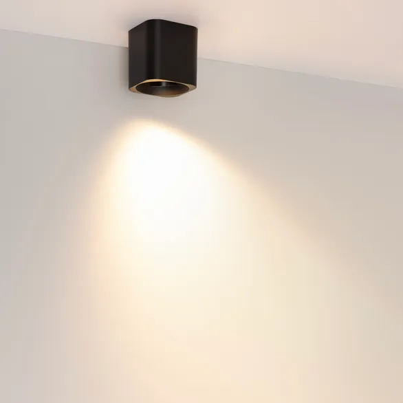 Светильник SP-ACENTO-S95x95-10W Warm3000 (BK, 20-45 deg, 230V) (Arlight, IP20 Металл, 5 лет)