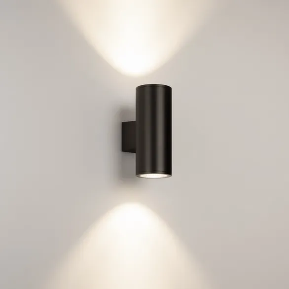 Светильник настенный LGD-WALDER-R106-2x18W Day4000-MIX (Черный, 40 deg, 230V) (Arlight, IP65 Металл, 5 лет)