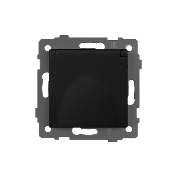Механизм розетки влагозащищённый SCT-MCP-PL-BK-V (250V, 16A) (Arlight, -)