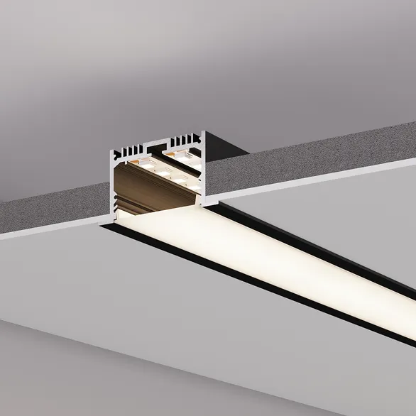 Профиль SL-LINIA62-F-2000 BLACK (BY) (Arlight, Алюминий)