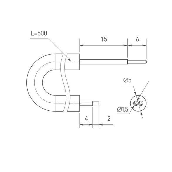 Провод питания ARL-MOONLIGHT-20AWG-2W-D4.5-CU-500 White (Arlight, Закрытый)