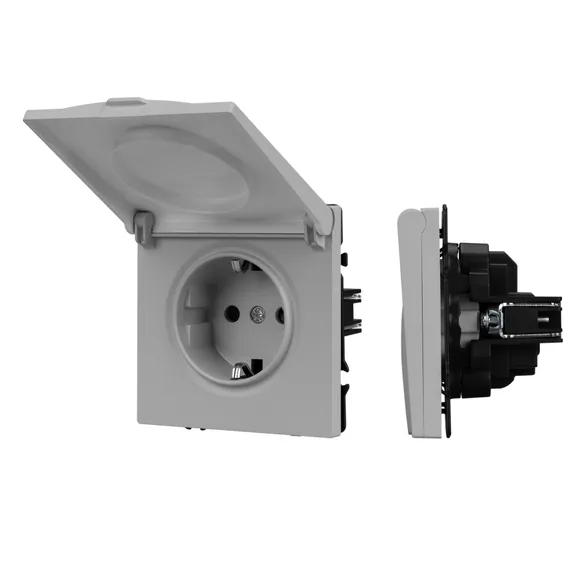 Механизм розетки влагозащищённый SCT-NOBE-MCP-SFPL-IS (230V, 16A) (Arlight, -)