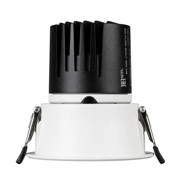 Светильник MS-FLOW-BUILT-R85-12W Day4000 (WH, 55 deg, 230V) (Arlight, IP20 Металл, 5 лет)