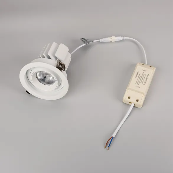 Светильник MS-VORTEX-BUILT-R110-20W Warm3000 (WH-WH, 40 deg, 230V) (Arlight, IP20 Металл, 5 лет)