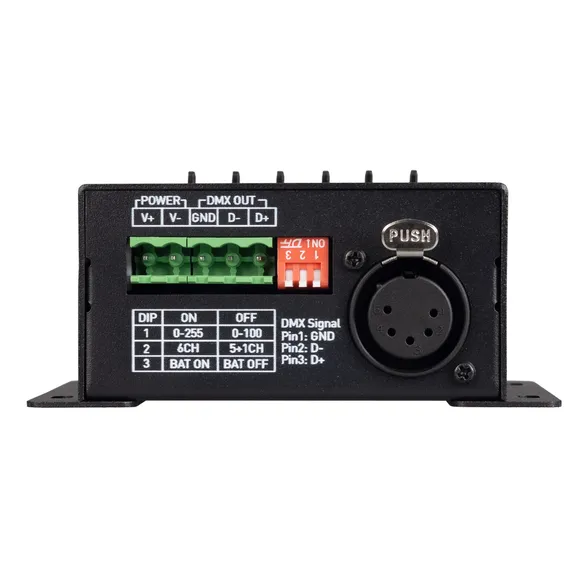 Контроллер SMART-DMX-CONSOLE-DIN (5-12V, 6CH, XLR3) (Arlight, IP20 Металл, 5 лет)