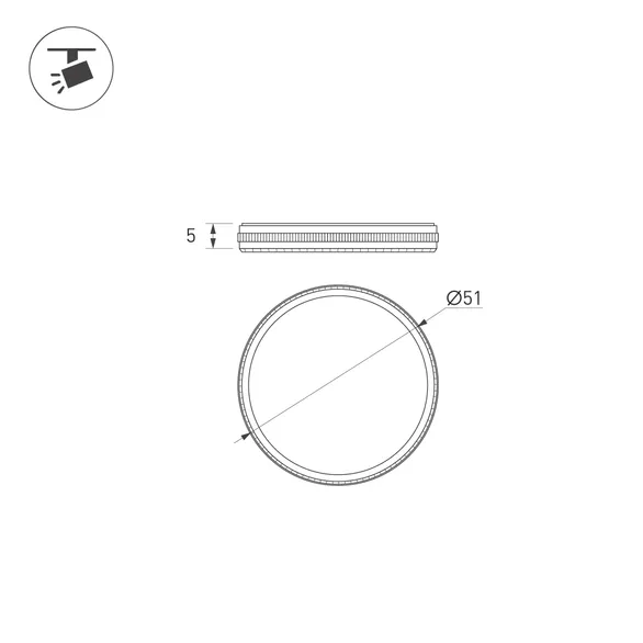 Фильтр LGD-ARTIFACT-ND-LENS-R49 (BK) (Arlight, Металл)