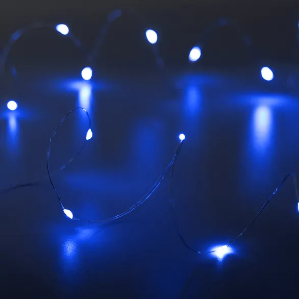 Светодиодная гирлянда ARD-DEW-HOME-2000-CLEAR-20LED-STD Blue (3V, Battery Pack) (Ardecoled, IP20)