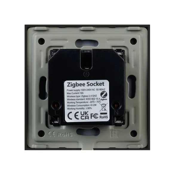 Розетка электрическая с Zigbee управлением SCT-OMALI-EUZB1-PL-BK (240V, 16A, Zigbee) (Arlight, -)