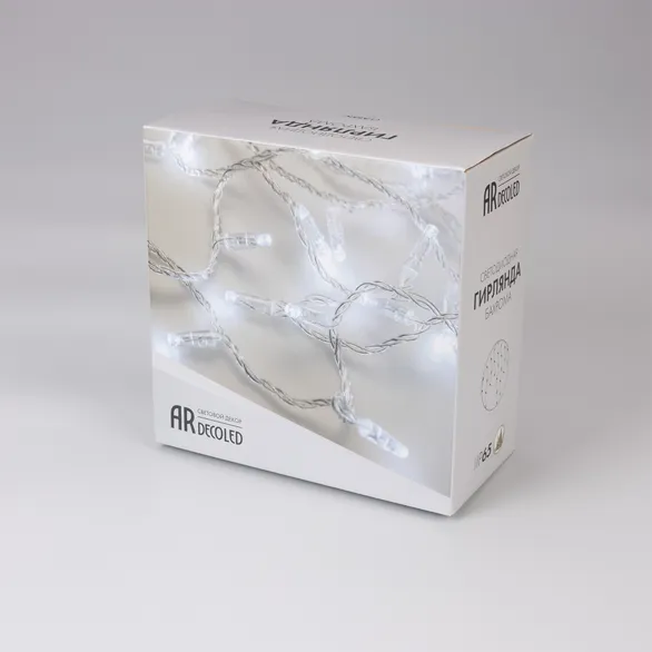 Светодиодная гирлянда ARD-EDGE-CLASSIC-5600x900-CLEAR-240LED-PULSE White (230V, 15W) (Ardecoled, IP65, 1 год)