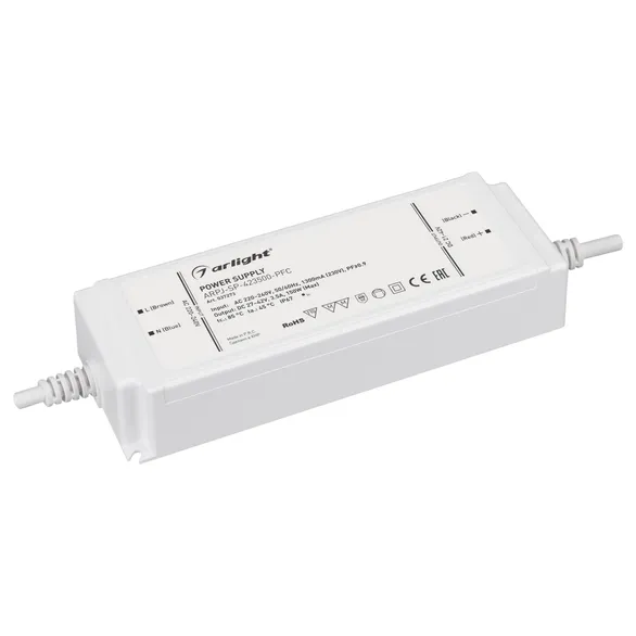 Блок питания ARPJ-SP-423500-PFC (150W, 27-42V, 3.5A) (Arlight, IP67 Пластик, 5 лет)