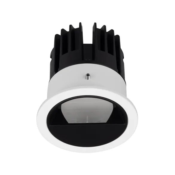Светильник встраиваемый DL-VEILA-R63-8W Warm3000 (Белый RAL9003, A44x46 deg, 230V) (Arlight, IP20 Металл, 5 лет)