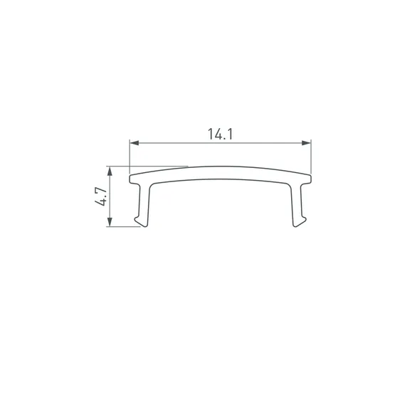 Экран ARH-DECORE-S12 Flat Frost (Arlight, Пластик)