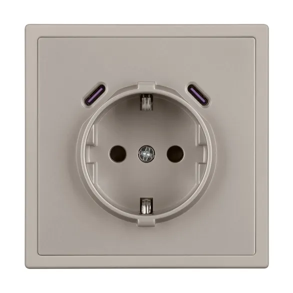 Механизм розетки с USB зарядкой SCT-NOBE-MUCC-SFPL-CA (230V, 16A) (Arlight, -)