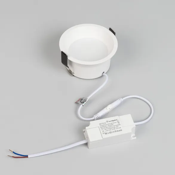 Светильник MS-BREEZE-BUILT-R104-12W Warm3000 (WH, 90 deg, 230V) (Arlight, IP20 Металл, 3 года)