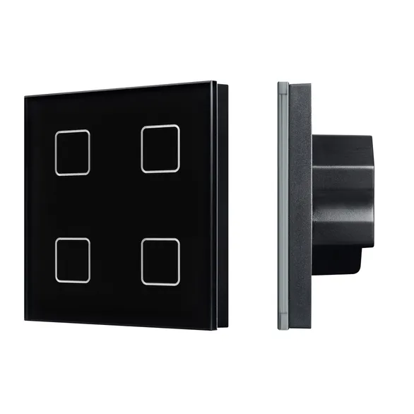 INTELLIGENT ARLIGHT Сенсорная панель DALI-301-11-IN Black (BUS/24V, Backlight) (IARL, IP20 Пластик, 5 лет)