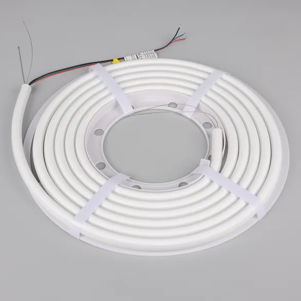 Светодиодная лента герметичная SPI-WAVE-TOP-G200-18x15mm 24V RGB PX2 (26 W/m, IP54, 5m, wire x1) (Arlight, Вывод прямой, 3 года)