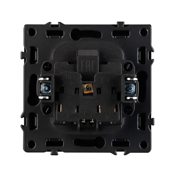 Механизм электрической розетки SCT-NOBE-MEU1-SFPL-BK (230V, 16A) (Arlight, -)