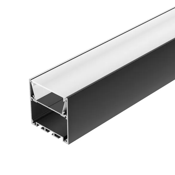 Профиль SL-LINE-5050-3000 BLACK с рефлектором (Arlight, Алюминий)