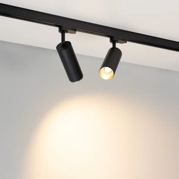 Светильник LGD-GESTIA-TRACK-4TR-R56-15W Warm3000 (Черный-никель, 25-50 deg, 230V) (Arlight, IP20 Металл, 5 лет)