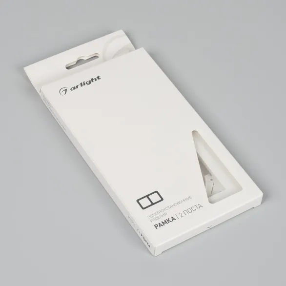 Рамка пластиковая FRM-PERIO-PL-2-WH (Arlight, -)
