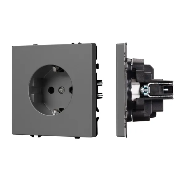 Механизм электрической розетки SCT-NOBE-MEU1-SFPL-GR (230V, 16A) (Arlight, -)