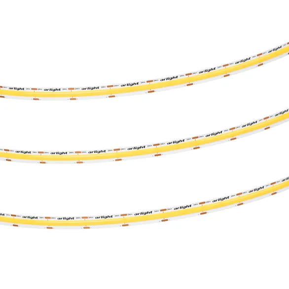 Светодиодная лента COB-X576-10mm 24V Warm3500 (15 W/m, IP20, 5m) (Arlight, высок.эфф.150 лм/Вт)