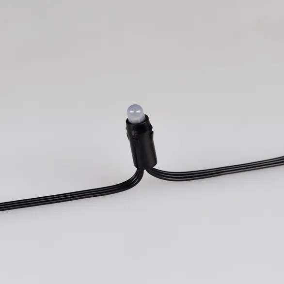 Светодиодная гирлянда Нить Смарт ARD-MOOD-CLASSIC-5000-BLACK-26LED RGBY-SPI (230V, 7.5W, Tuya Wi-Fi) (Ardecoled, IP65)