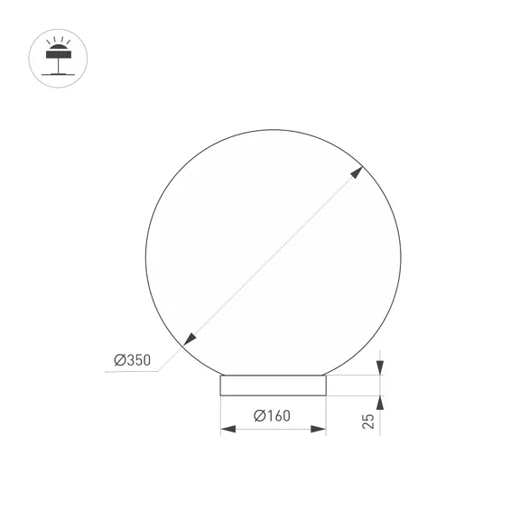 Светильник SP-SILKA-TAB-R350-11W Warm2700 (WH, 330 deg, TOUCH-DIM) (Arlight, IP20, Натуральный шелк, 3 года)