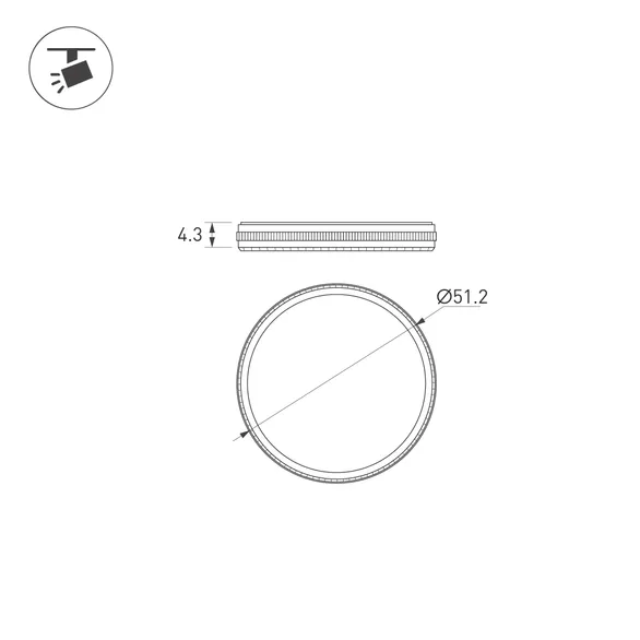 Фильтр LGD-ARTIFACT-UV-LENS-R49 (BK) (Arlight, Металл)
