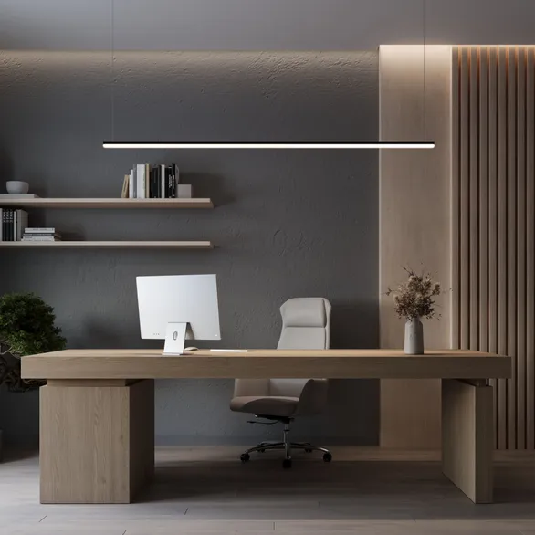 Профиль с экраном LINE-D-3030-2000 SQUARE OLIVE GREY+OPAL  (Arlight, Алюминий)