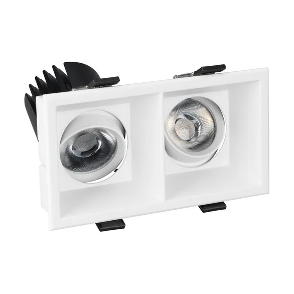 Светильник MS-FLOW-BUILT-S157x85-2x6W Day4000 (WH, 55 deg, 230V) (Arlight, IP20 Металл, 5 лет)