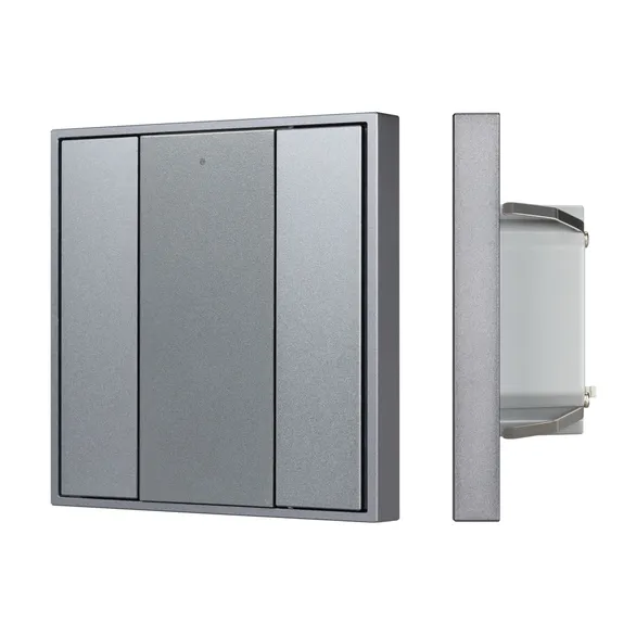 INTELLIGENT ARLIGHT Кнопочная панель DALI-201-23-2K-D2-IN Silver (BUS, Frame) (IARL, IP20 Металл, 3 года)