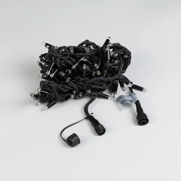 Светодиодная гирлянда ARD-STRING-PRO-10000-BLACK-100LED-FLASH WHITE (230V, 7W) (Ardecoled, IP65)